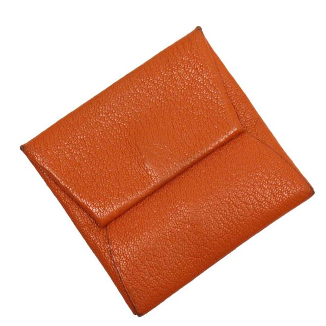 HERMES エルメス バスティア コインケース オレンジ 14062 ユニ