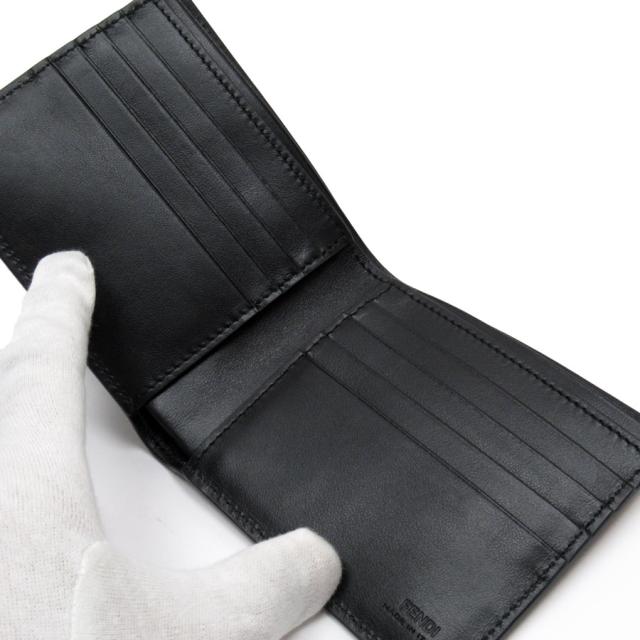 FENDI フェンディ 7MO169-AGLP 札入れ ブラック 14054 メンズ【中古