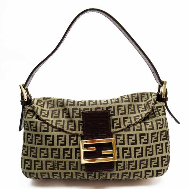 FENDI フェンディ ズッキーノ ショルダーバッグ ブラウン 14057 レディース【中古】 w0067i