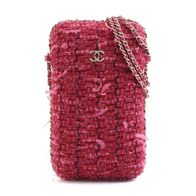 CHANEL シャネル スマートフォンケース フォンホルダー ピンク系