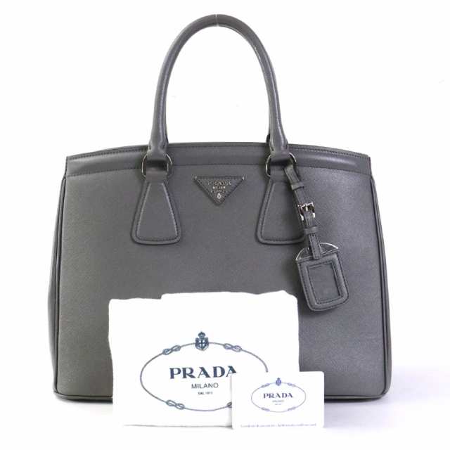 PRADA プラダ BN2402 ハンドバッグ グレー 14055 レディース【中古】 99862g