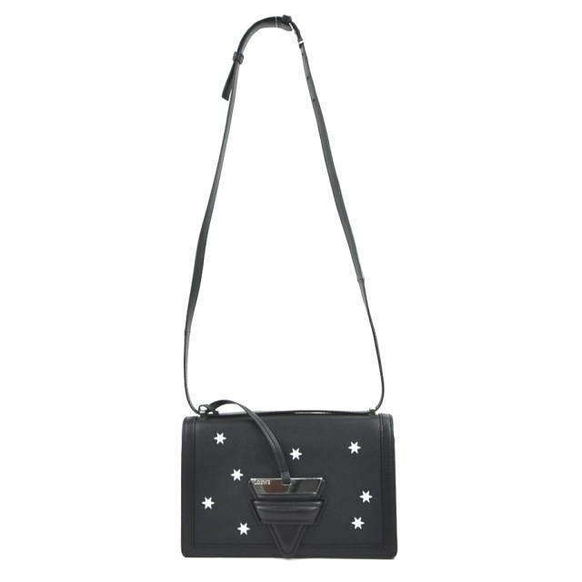 LOEWE ロエベ バルセロナ 斜め掛けショルダーバッグ ブラック/シルバー 14054 レディース【中古】 e58363f