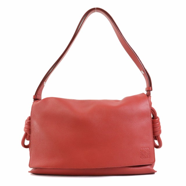 LOEWE ロエベ ショルダーバッグ オレンジ系レッド 14060 レディース【中古】 h30176g