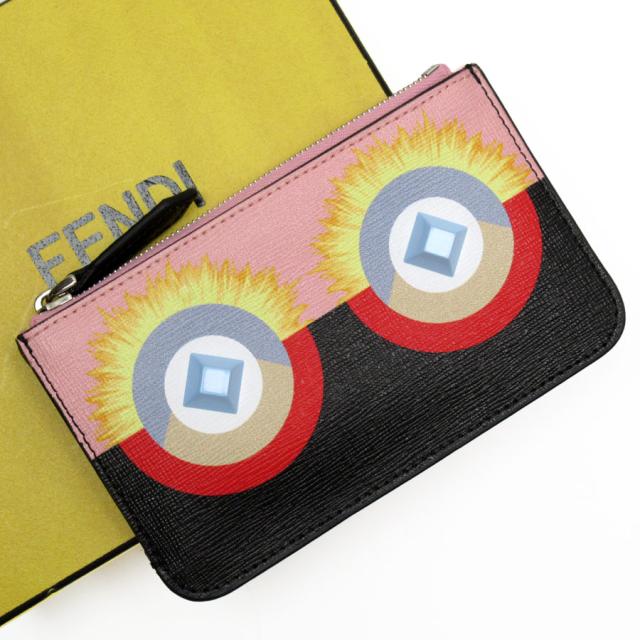 FENDI フェンディ キーケース ポーチ ブラック/ピンク/マルチカラー 14054 レディース【中古】 w0306gの通販は 18,600円