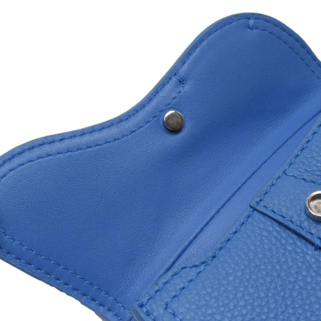 Christian Dior クリスチャンディオール サドル ポーチ ブルー 14067