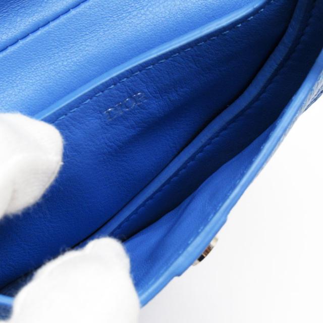 Christian Dior クリスチャンディオール サドル ポーチ ブルー 14067