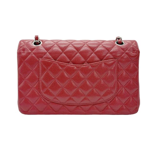 CHANEL シャネル ダブルフラップ マトラッセ ショルダーバッグ レッド/シルバー 14060 レディース【中古】 z6041 CHANEL シャネル ダブルフラップ マトラッセ ショルダーバッグ レッド