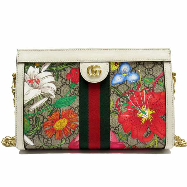 GUCCI グッチ GGスプリーム フローラ 503877 ショルダーバッグ マルチカラー 14072 レディース【中古】 w0471k