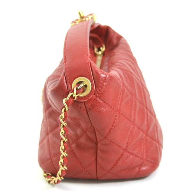 CHANEL シャネル マトラッセ 斜め掛けショルダーバッグ レッド 14060