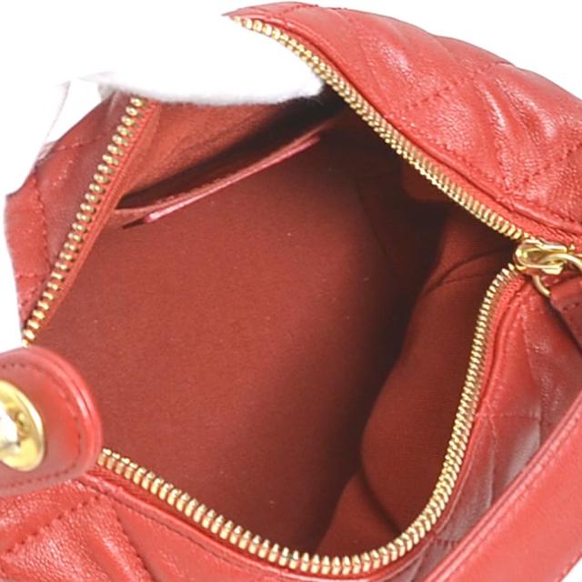 CHANEL シャネル マトラッセ 斜め掛けショルダーバッグ レッド 14060