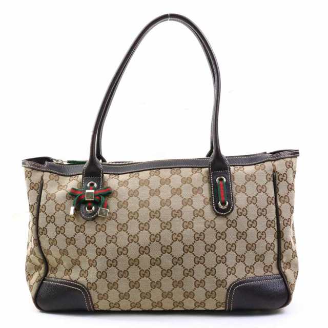 GUCCI グッチ GGキャンバス 177052 ショルダーバッグ ベージュ/ブラウン 14059 レディース【中古】 e58719i