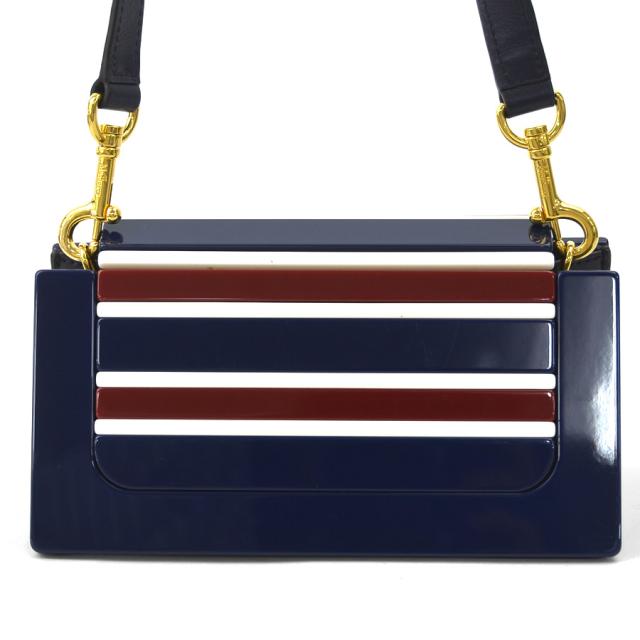 Mulberry マルベリー ショルダーバッグ ネイビー×レッド Mulberry マルベリー ショルダーバッグ ネイビー×レッド