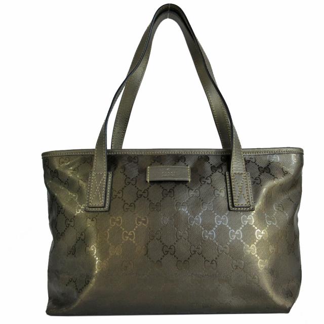 GUCCI グッチ GGインプリメ 211138 ショルダーバッグ トートバッグ メタリックカーキ 14058 レディース【中古】 s0005m