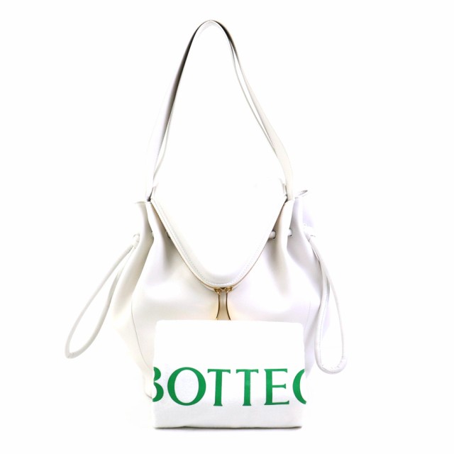 BOTTEGAVENETA ボッテガヴェネタ ビーク ショルダーバッグ ホワイト 14056 レディース【中古】 a0352