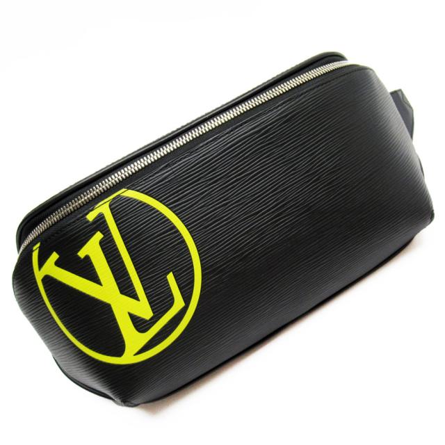LOUIS VUITTON ルイ ヴィトン バムバッグ LVサークル M55131 ボディバッグ ウエストバッグ ノワール 14054 メンズ【中古】 t19338g