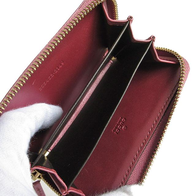 GUCCI グッチ マイクログッチシマ 255452 カードケース ケース メタリックピンク 14061 レディース【中古】 s0152f GUCCI グッチ マイクログッチシマ 255452 カードケース コインケース