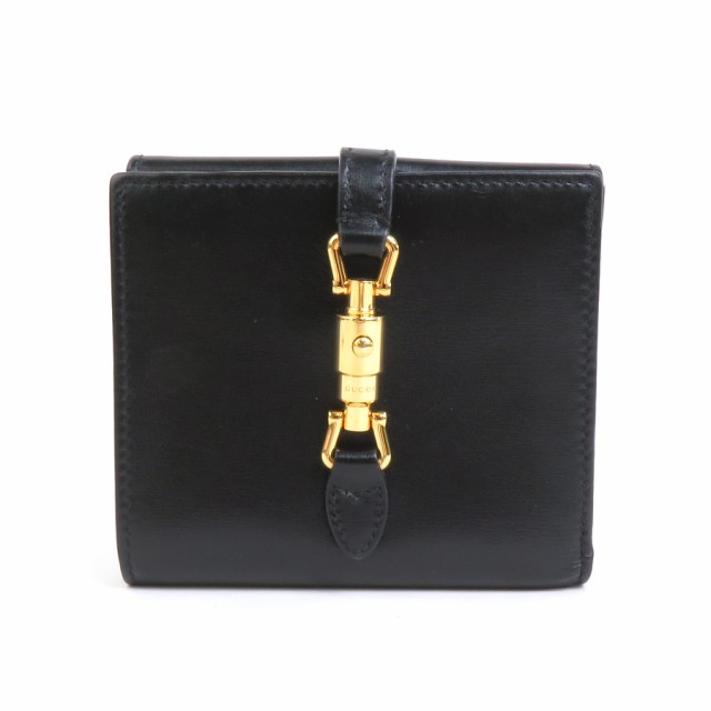 GUCCI グッチ ニュージャッキー 658550 二つ折り財布 ブラック 14054 レディース【中古】 e58793aの通販は