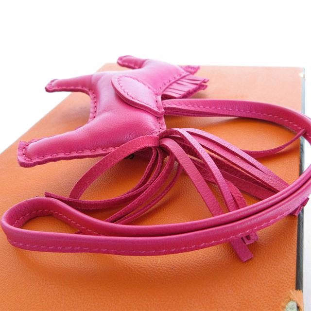 HERMES エルメス ロデオPM チャーム ローズパープル 14061 ユニ