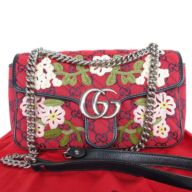 GUCCI グッチ 443497 ショルダーバッグ レッド系 14060 レディース【中古】 s0325g
