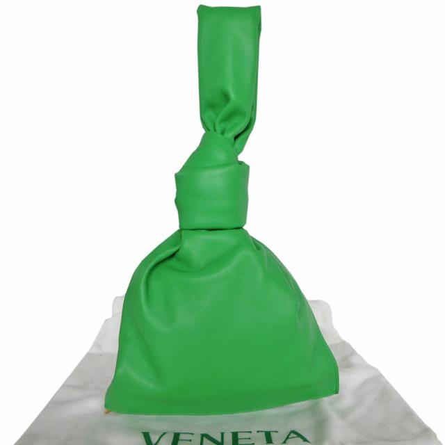 BOTTEGAVENETA ボッテガヴェネタ ミニ ザ ツイスト ハンドバッグ グリーン 14065 レディース【中古】 s0326gの通販は