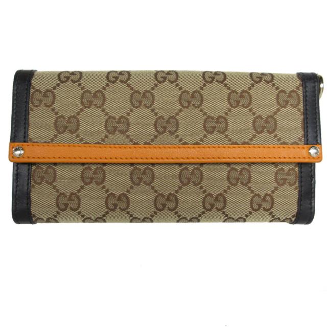 GUCCI グッチ 282429 長財布 オレンジ×ブラック×ブラウン 14057 ユニセックス【中古】 s0336a