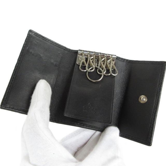 GUCCI グッチ 181680 キーケース ブラック 14054 ユニセックス【中古】 s0338a GUCCI グッチ 181680 キーケース ブラック 14054 ユニセックス【中古