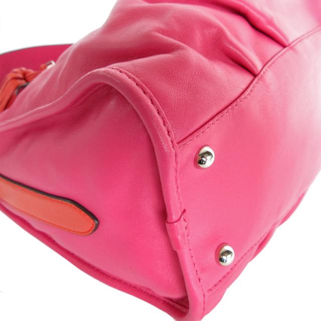 LOEWE ロエベ アナグラム ハンドバッグ ショルダーバッグ ピンク/オレンジ 14061 レディース【中古】 s0376a LOEWE ロエベ アナグラム ハンドバッグ ショルダーバッグ ピンク