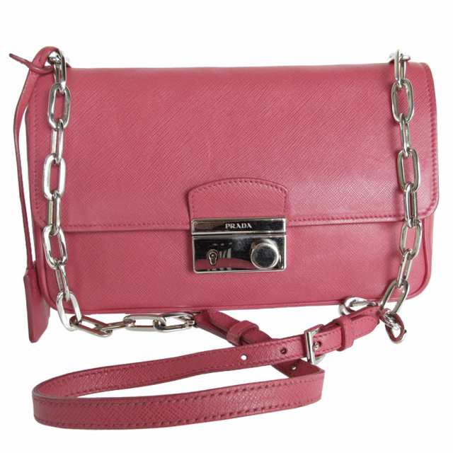 PRADA プラダ ショルダーバッグ ピンク 14061 レディース【中古】 s0377a