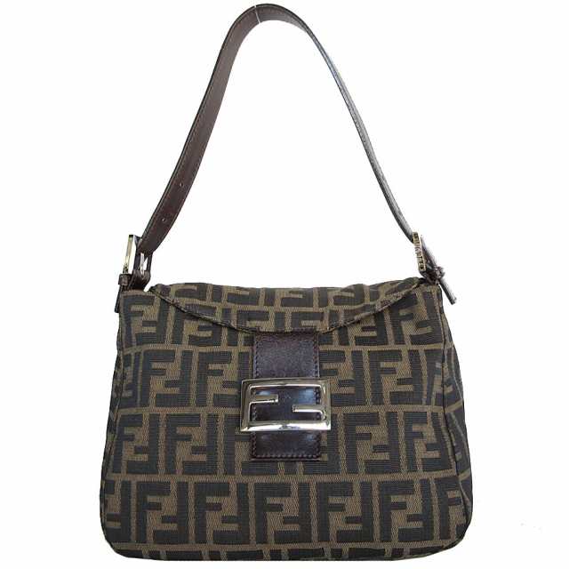 FENDI フェンディ ズッカ ショルダーバッグ ブラウン 14057 レディース【中古】 s0384k