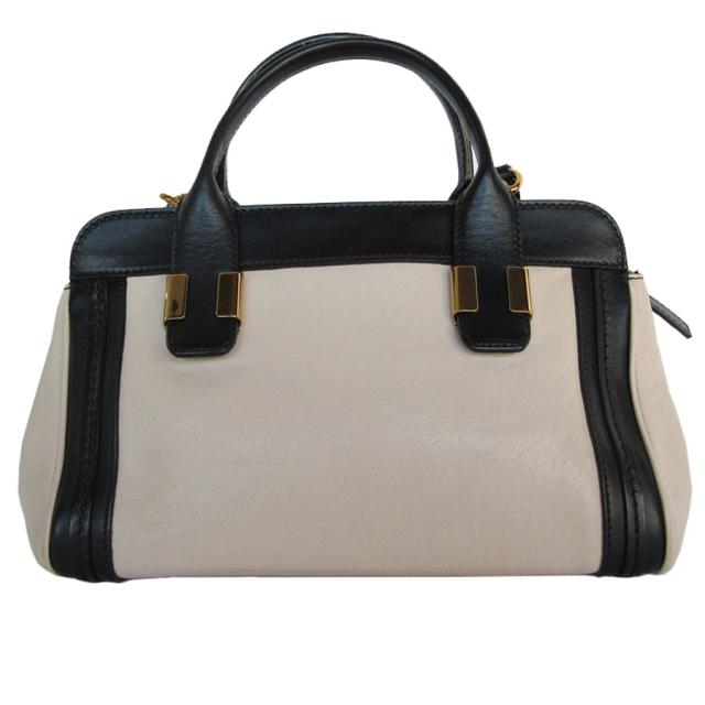 Chloe クロエ ハンドバッグ ショルダーバッグ ピンクベージュ/ブラック