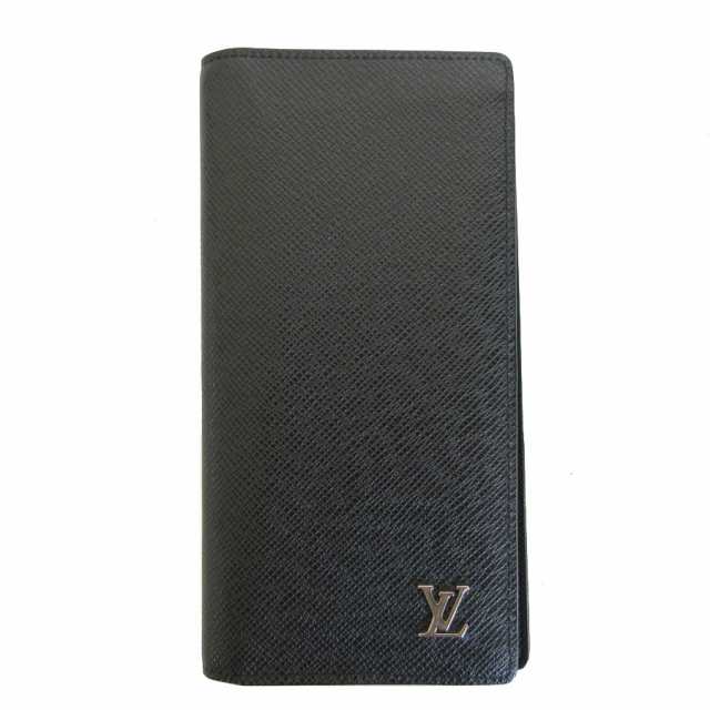 LOUIS VUITTON ルイ ヴィトン ポルトフォイユ ブラザ タイガ 二つ折り長財布 ブラック 14054 メンズ【中古】 s0389j