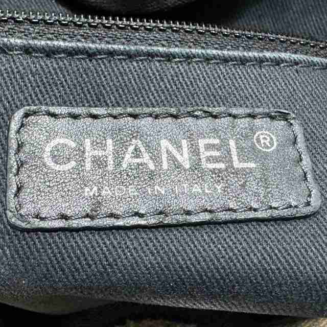 CHANEL シャネル ドーヴィル PM ショルダーバッグ ベージュ/ブラック 14059 レディース【中古】 n0036