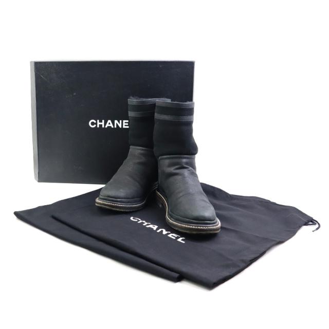 CHANEL シャネル ココマーク IG30154 ブーツ ブラック 14054