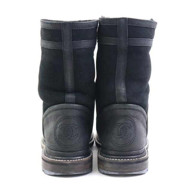 CHANEL シャネル ココマーク IG30154 ブーツ ブラック 14054 レディース【中古】 h30366i CHANEL シャネル ココマーク IG30154 ブーツ ブラック 14054