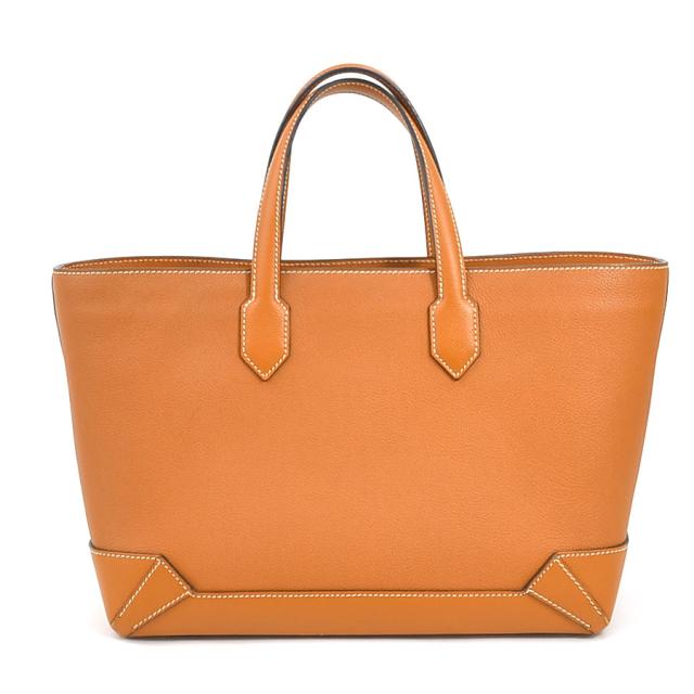 HERMES エルメス マキシボックス カバス 30 ハンドバッグ トートバッグ トフィ 14057 ユニセックス【中古】 99948i