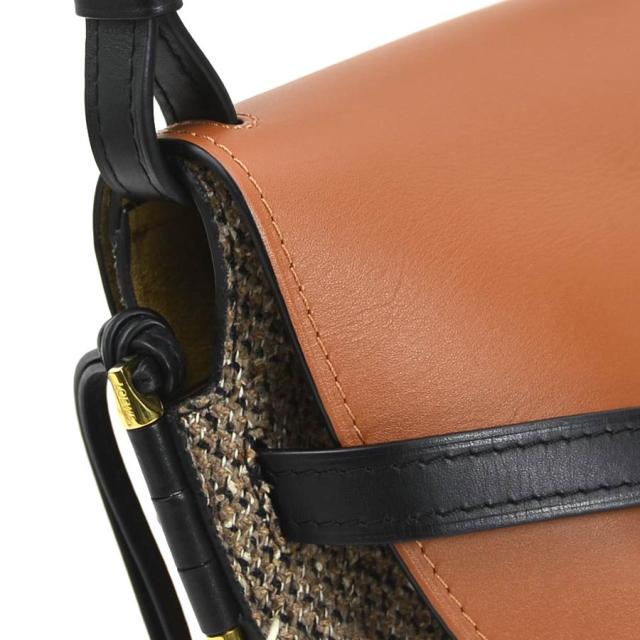 LOEWE ロエベ ゲートバッグ スモール ショルダーバッグ ブラウン×ブラック 14057 レディース【中古】 99949g LOEWE ロエベ ゲートバッグ スモール ショルダーバッグ ブラウン