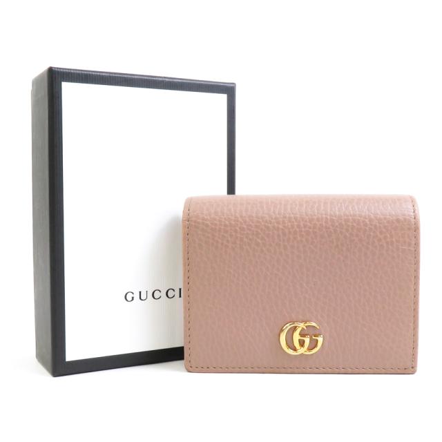 GUCCI グッチ 456126 二つ折り財布 ベージュ 14059 ユニセックス【中古