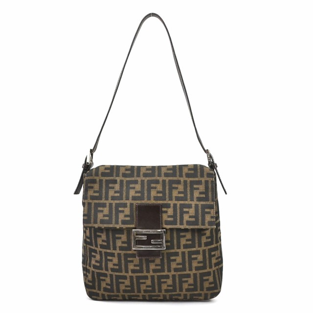 FENDI フェンディ ズッカ ショルダーバッグ ブラウン 14057 レディース【中古】 e58992g