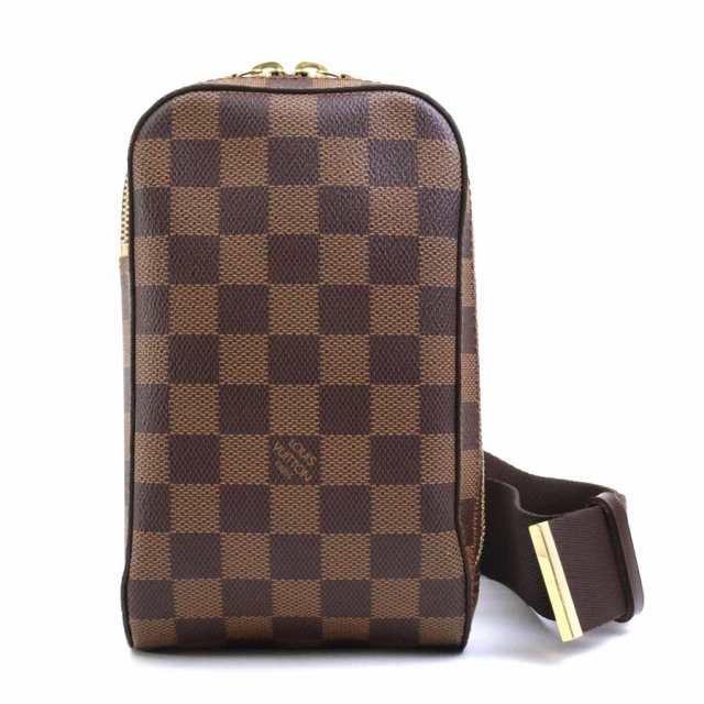 LOUIS VUITTON ルイ ヴィトン ジェロニモス ダミエ N51994 ボディバッグ ウエストバッグ ブラウン 14057 ユニセックス【中古】 e59013a