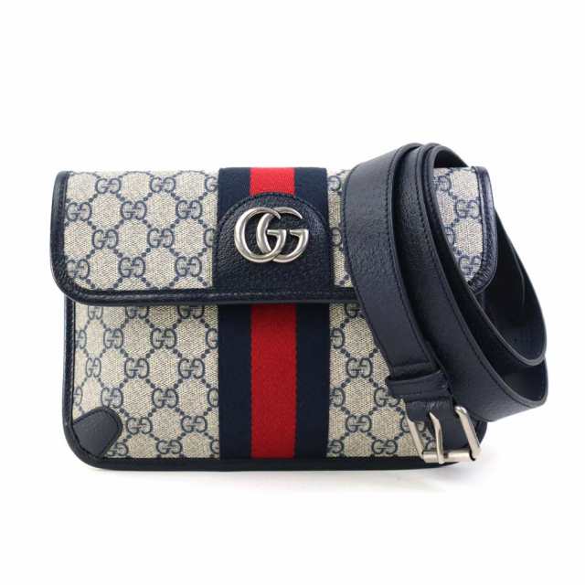 GUCCI グッチ オフィディア 674081 ウエストバッグ ベルトバッグ ネイビー 14066 メンズ【中古】 e59015a