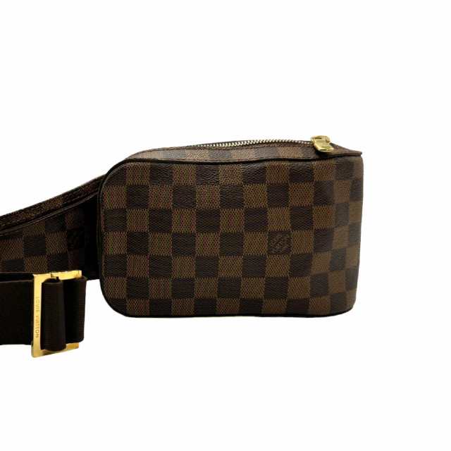 LOUIS VUITTON ルイ ヴィトン ジェロニモス ダミエ N51994 ボディバッグ ウエストバッグ ブラウン 14057 ユニセックス【中古】 n0250