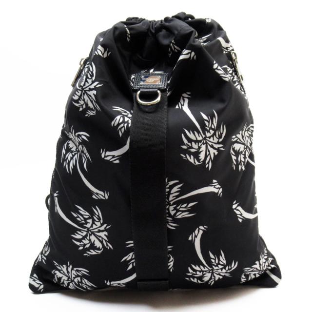 DOLCE&GABBANA ドルチェアンドガッバーナ Palm trees リュック ブラック/ホワイト 14054 ユニセックス【中古】 w0742jの通販は