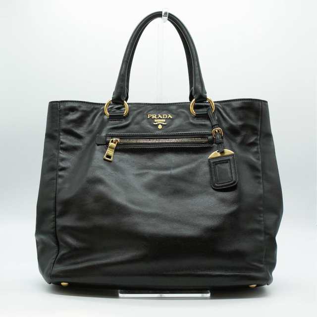 PRADA プラダ レザー 2Wayバッグ ブラック レディース【中古】 PD389