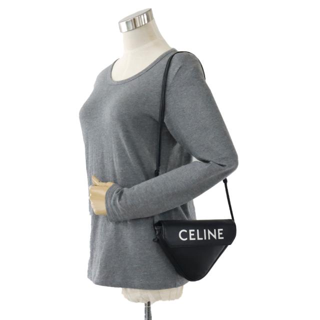 CELINE セリーヌ トライアングル ショルダーバッグ ブラック 14054