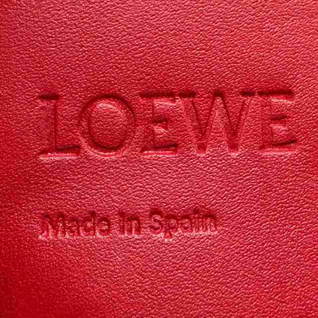 LOEWE ロエベ ヒールバッグ スモール 斜め掛けショルダーバッグ レッド/ピンク 14060 レディース【中古】 n0314