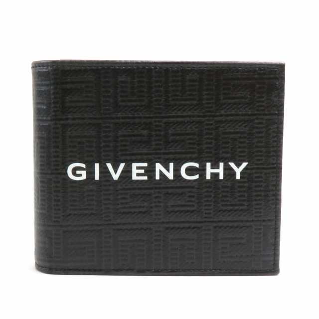 GIVENCHY ジバンシィ 二つ折り財布 ブラック 14054 メンズ【中古】 r10169k