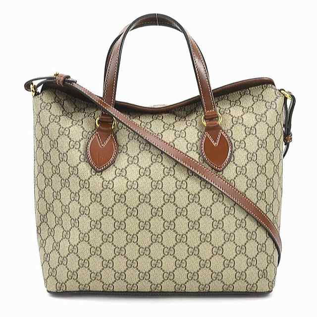 GUCCI グッチ GGスプリーム 429147 ハンドバッグ ショルダーバッグ ベージュ/ブラウン 14059 レディース【中古】 e59171j