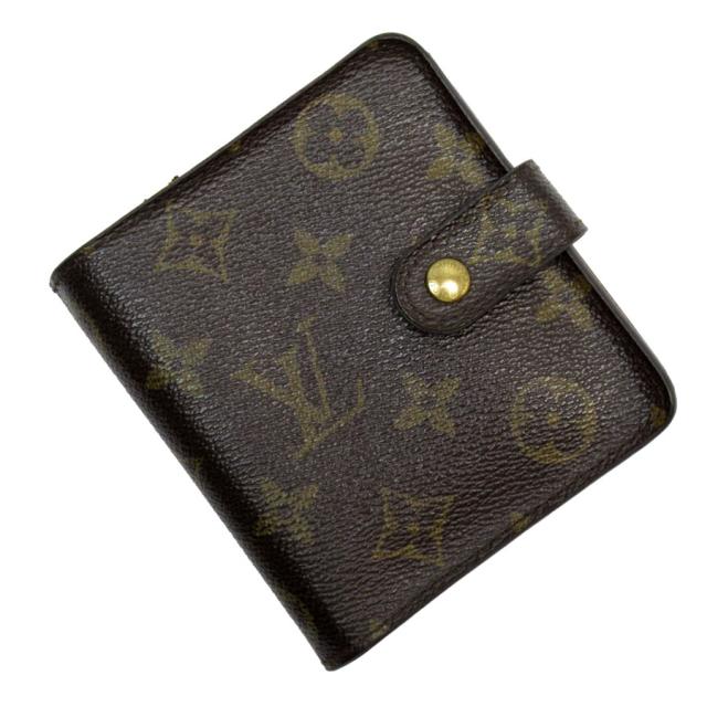 LOUIS VUITTON ルイ ヴィトン コンパクトジップ M61667 二つ折り財布 ブラウン 14057 ユニセックス【中古】 t19536a