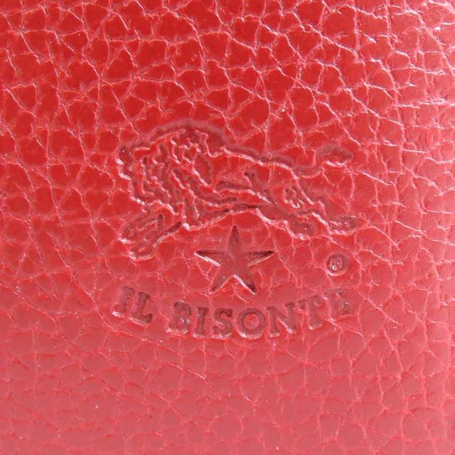IL BISONTE イルビゾンテ 二つ折り財布 レッド 14060 メンズ【中古