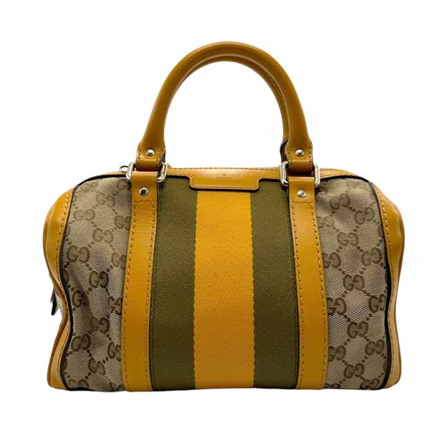 GUCCI グッチ 269876 ハンドバッグ ショルダーバッグ ベージュブラウン/イエロー/カーキ 14057 レディース【中古】 z2418